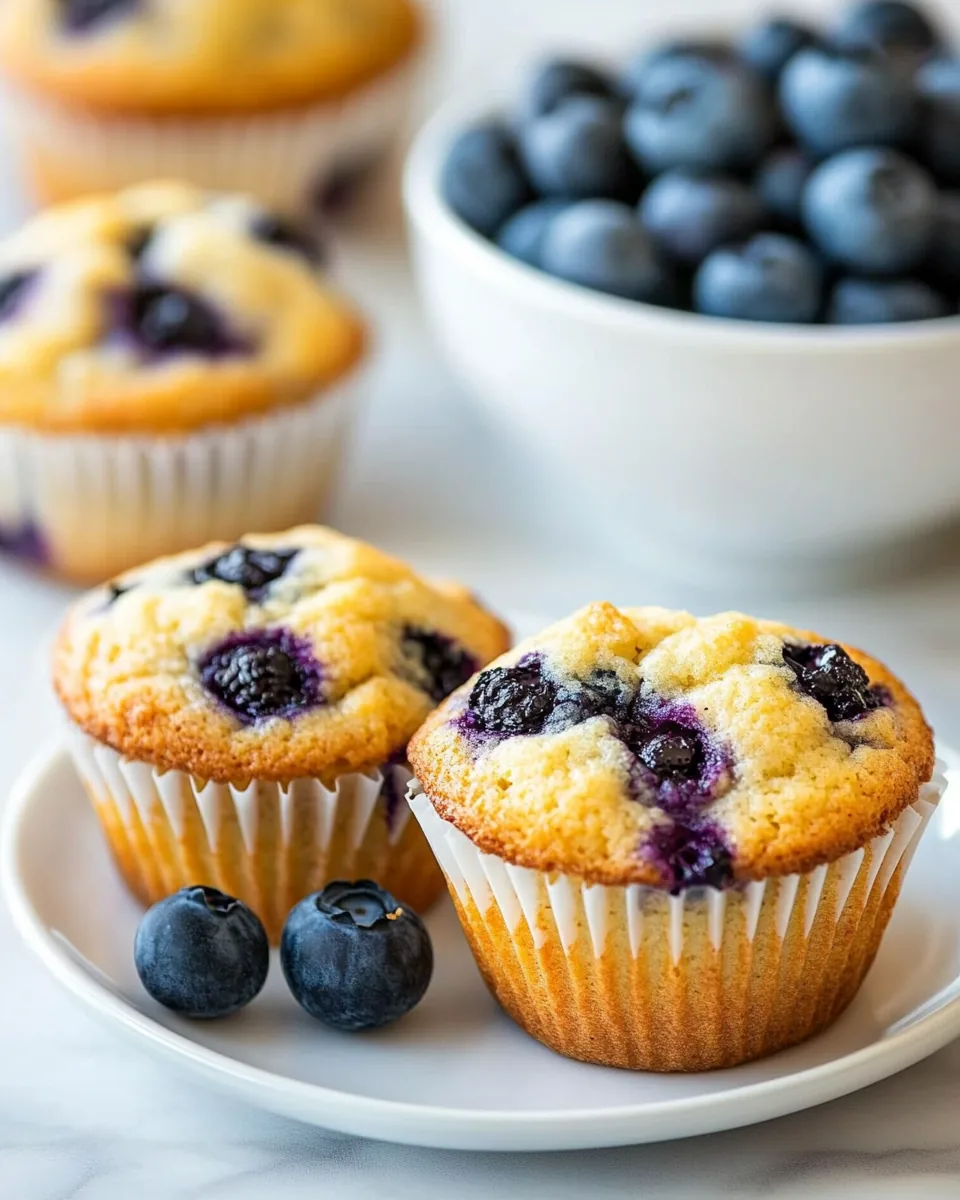 Blueberry Almond Flour Muffins