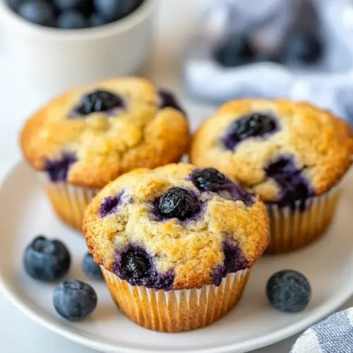 Blueberry Almond Flour Muffins