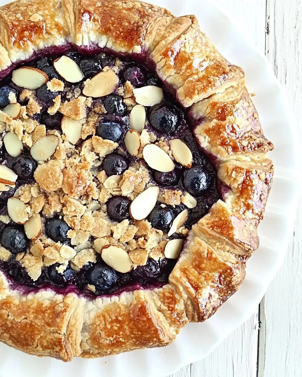 Blueberry Almond Streusel Galette
