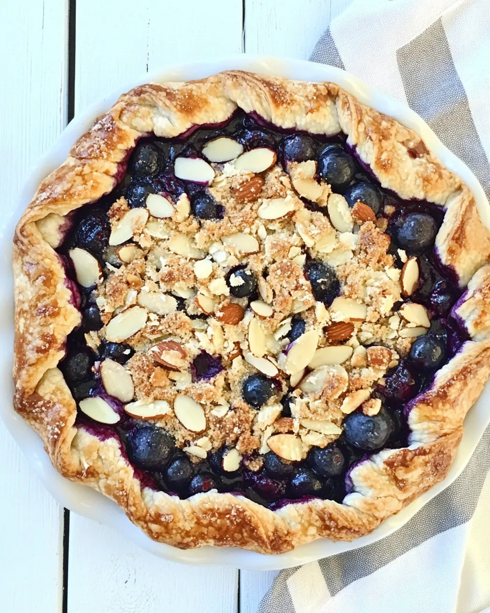 Blueberry Almond Streusel Galette