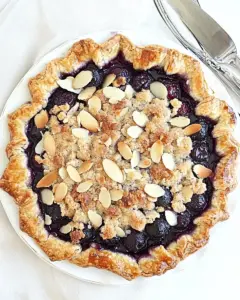 Blueberry Almond Streusel Galette