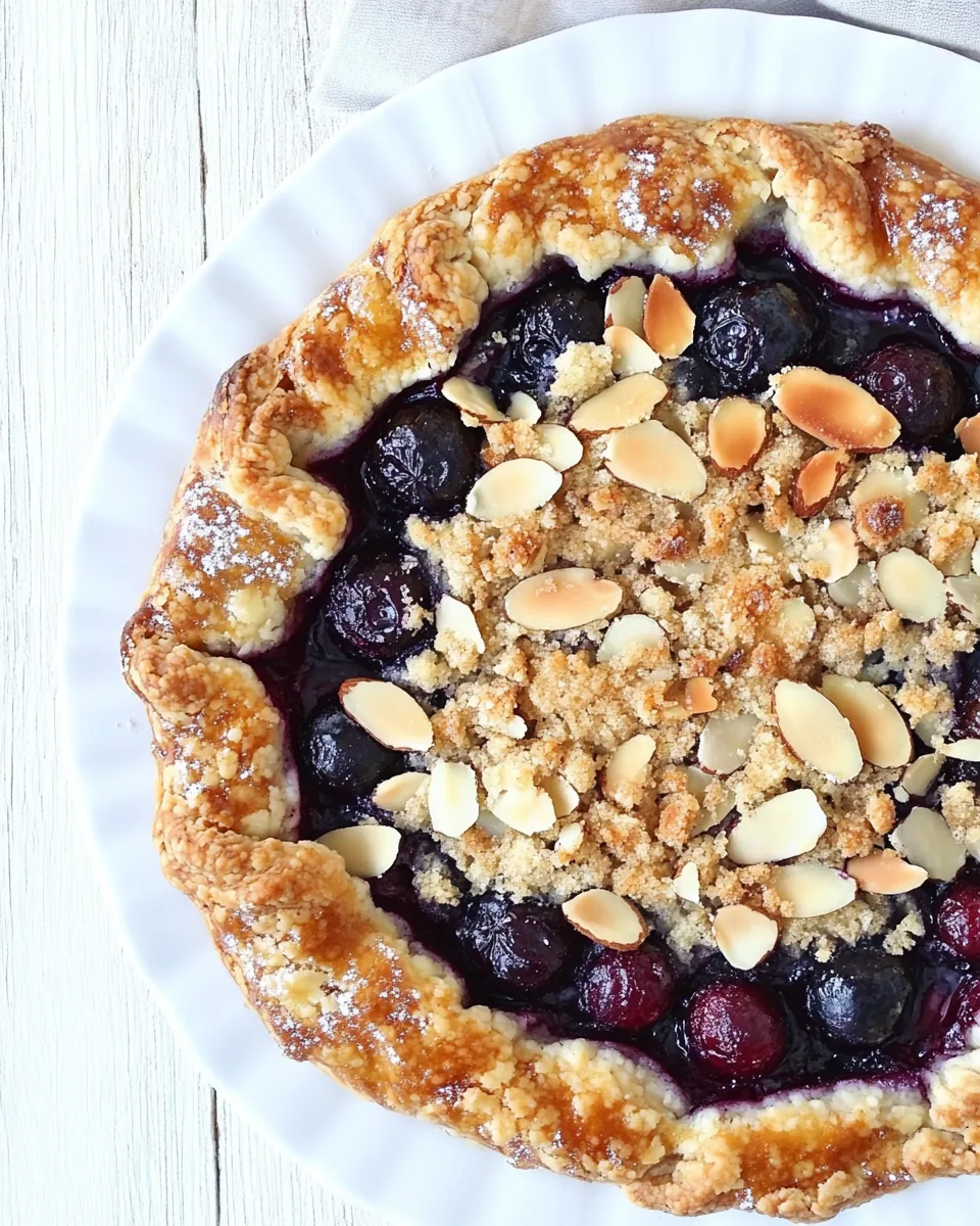Blueberry Almond Streusel Galette