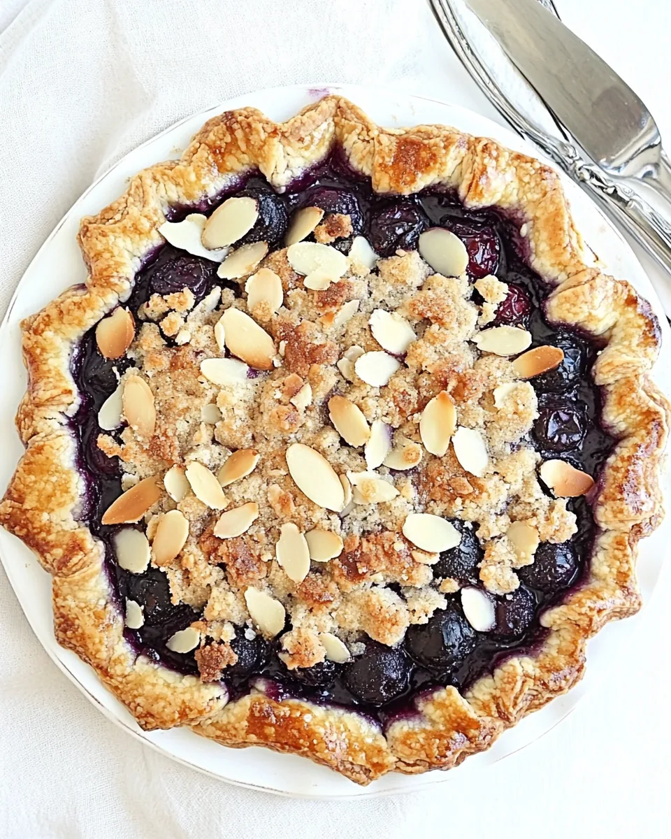 Blueberry Almond Streusel Galette