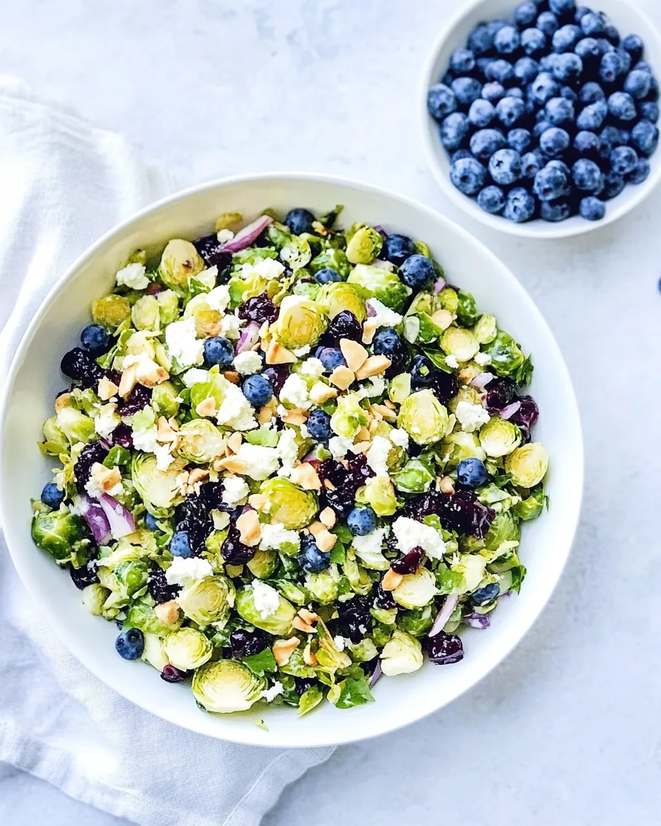 Blueberry Brussels Sprouts Salad