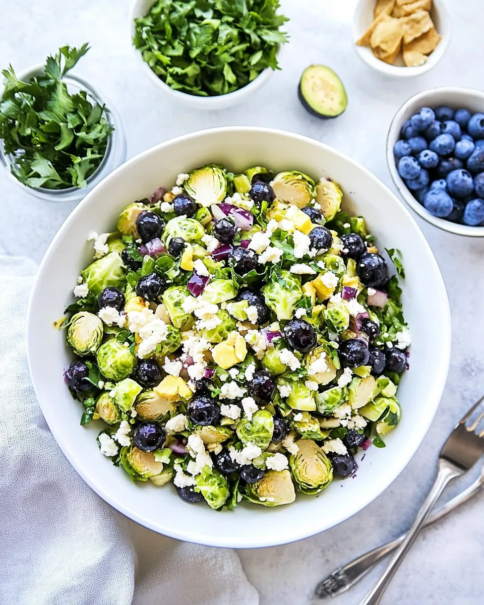 Blueberry Brussels Sprouts Salad