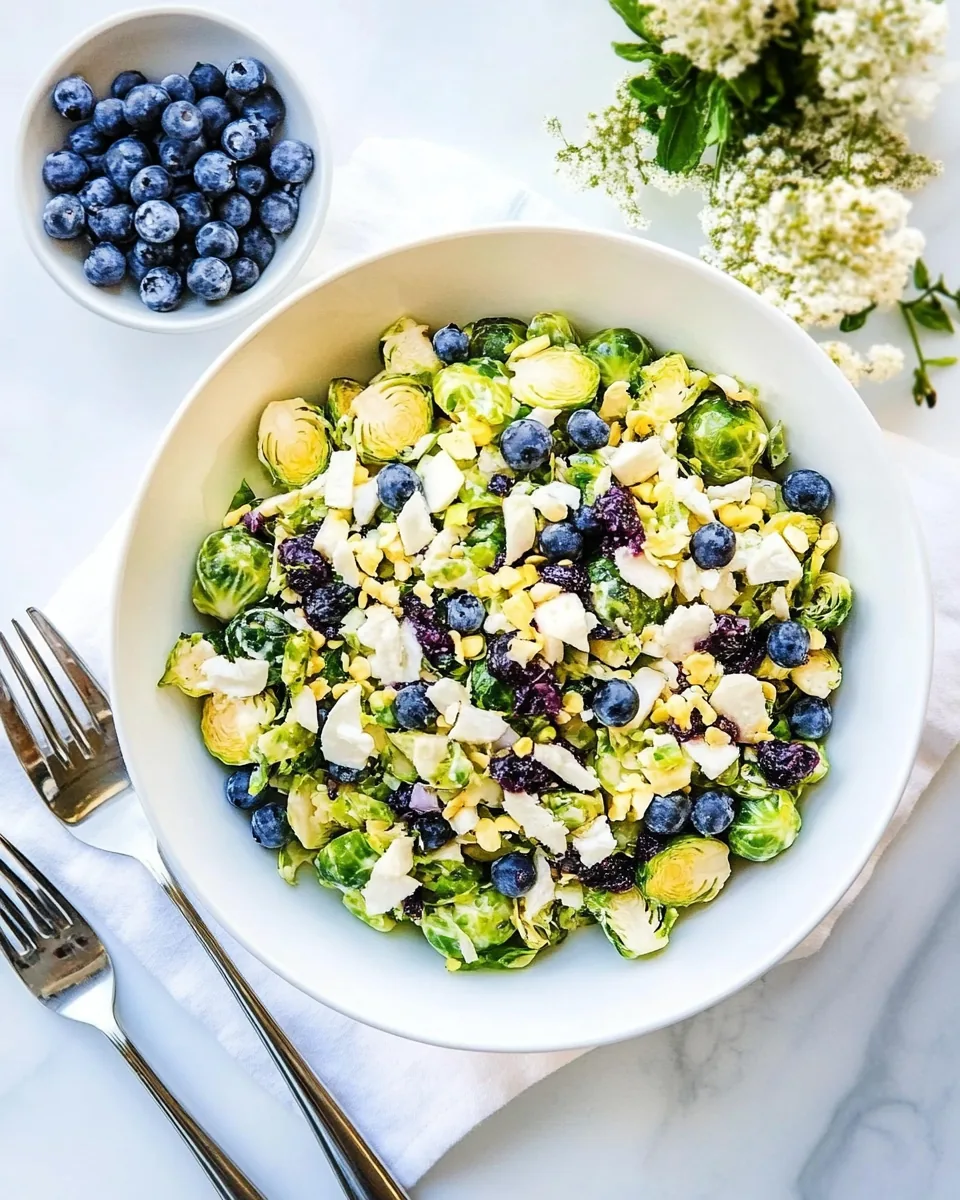 Blueberry Brussels Sprouts Salad