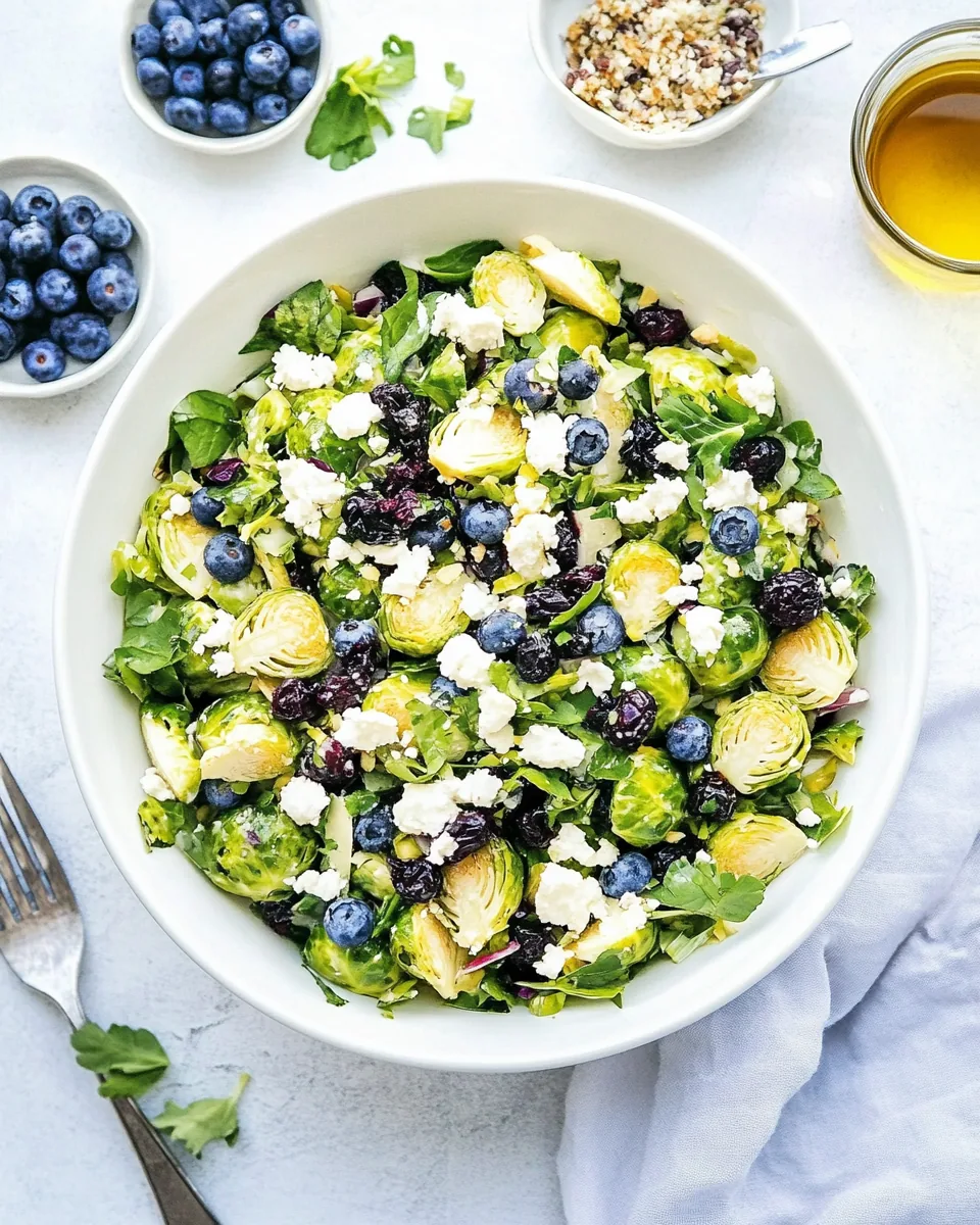 Blueberry Brussels Sprouts Salad