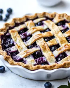 Blueberry Lattice Pie