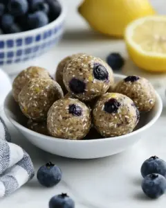 Blueberry Lemon Energy Bites