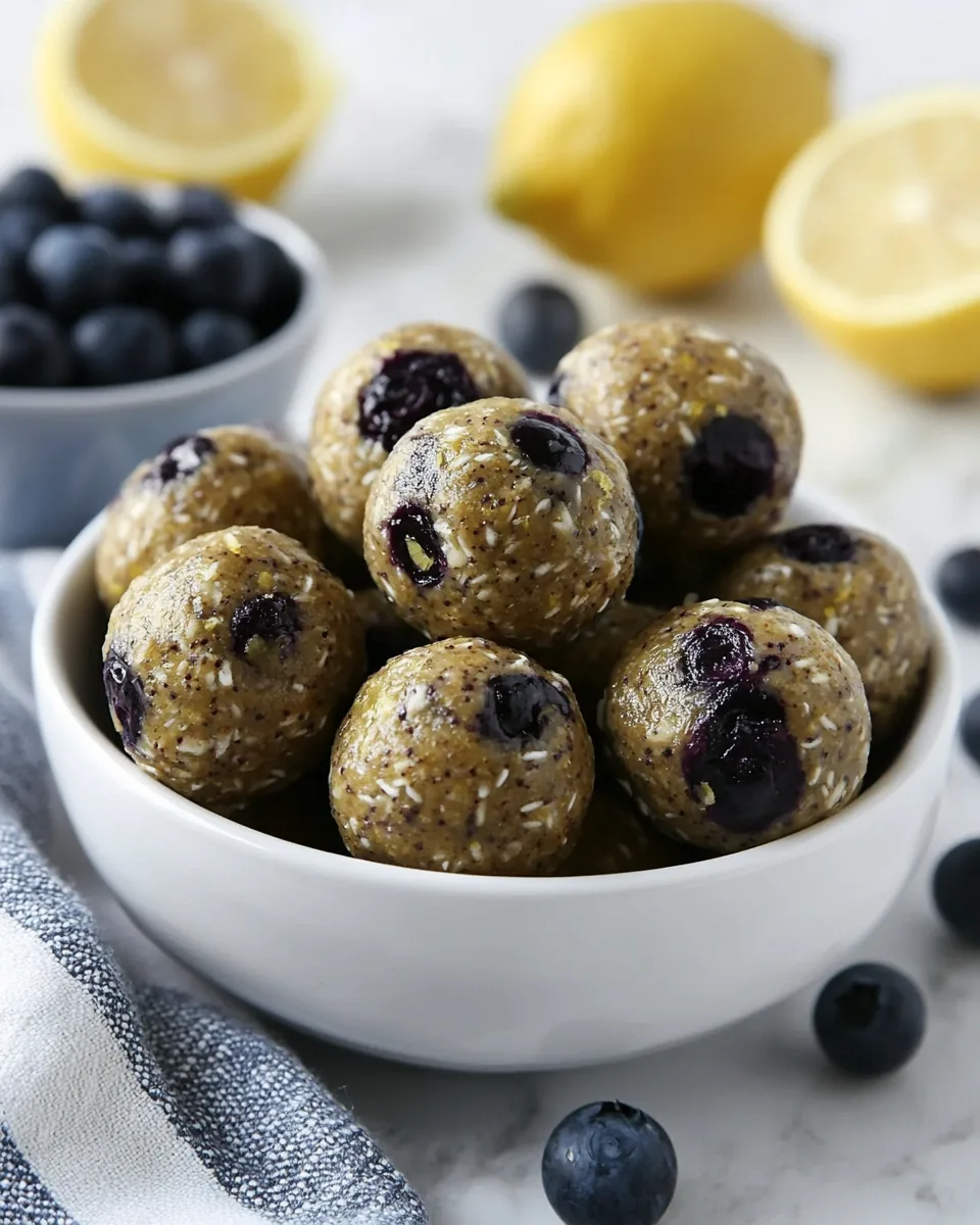 Blueberry Lemon Energy Bites