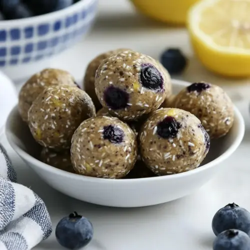 Blueberry Lemon Energy Bites
