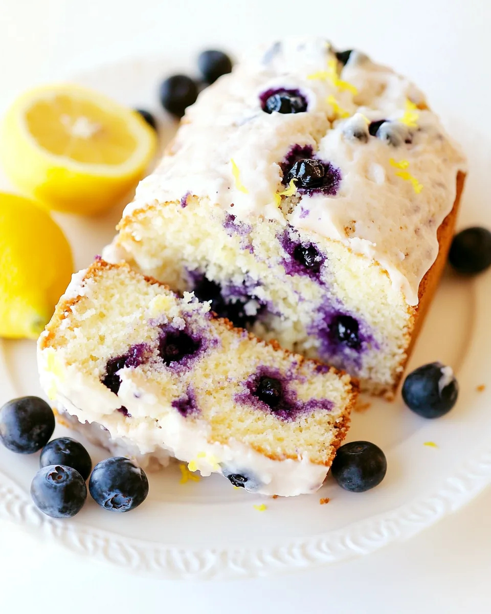 Blueberry Lemon Pound Cake
