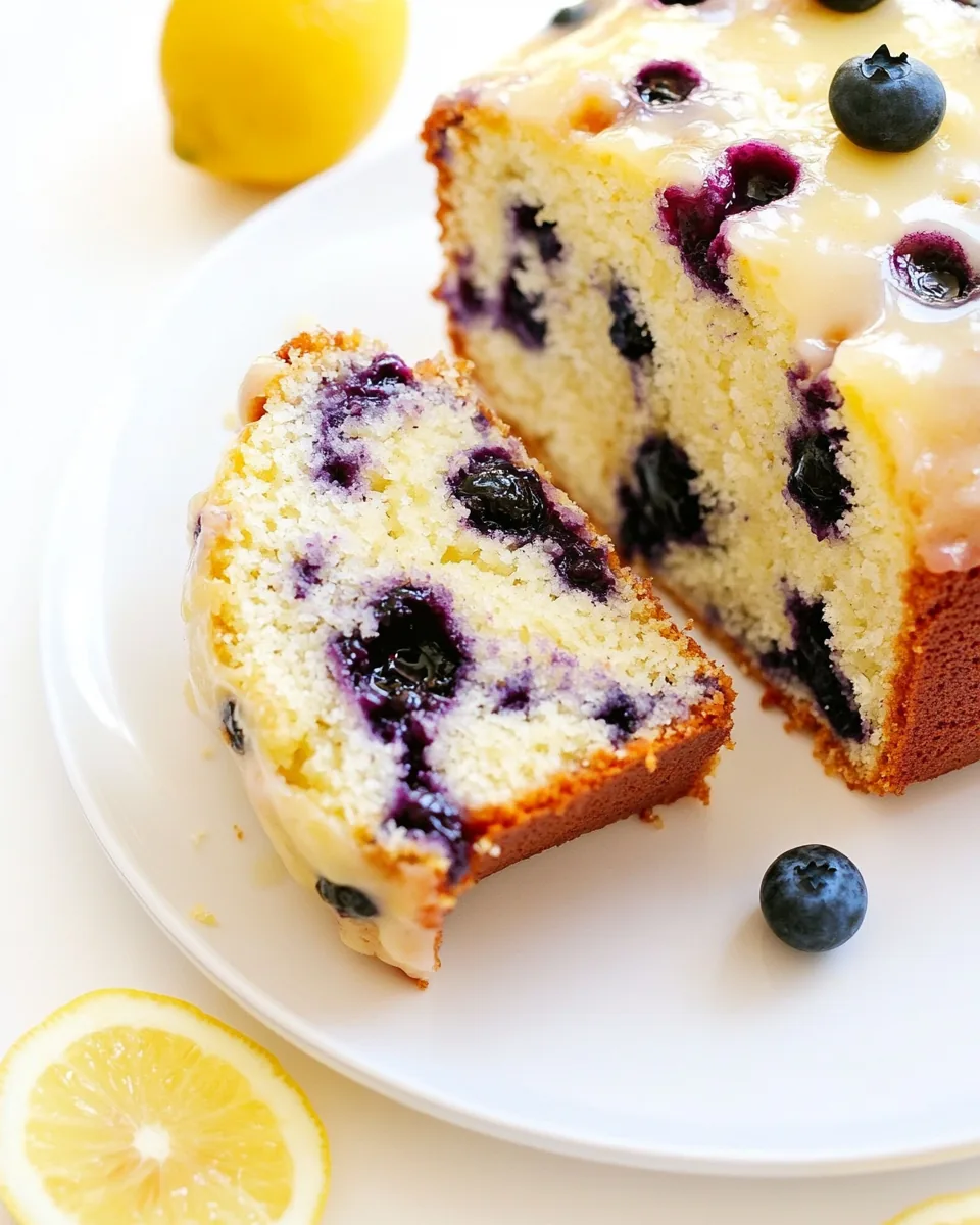 Blueberry Lemon Pound Cake