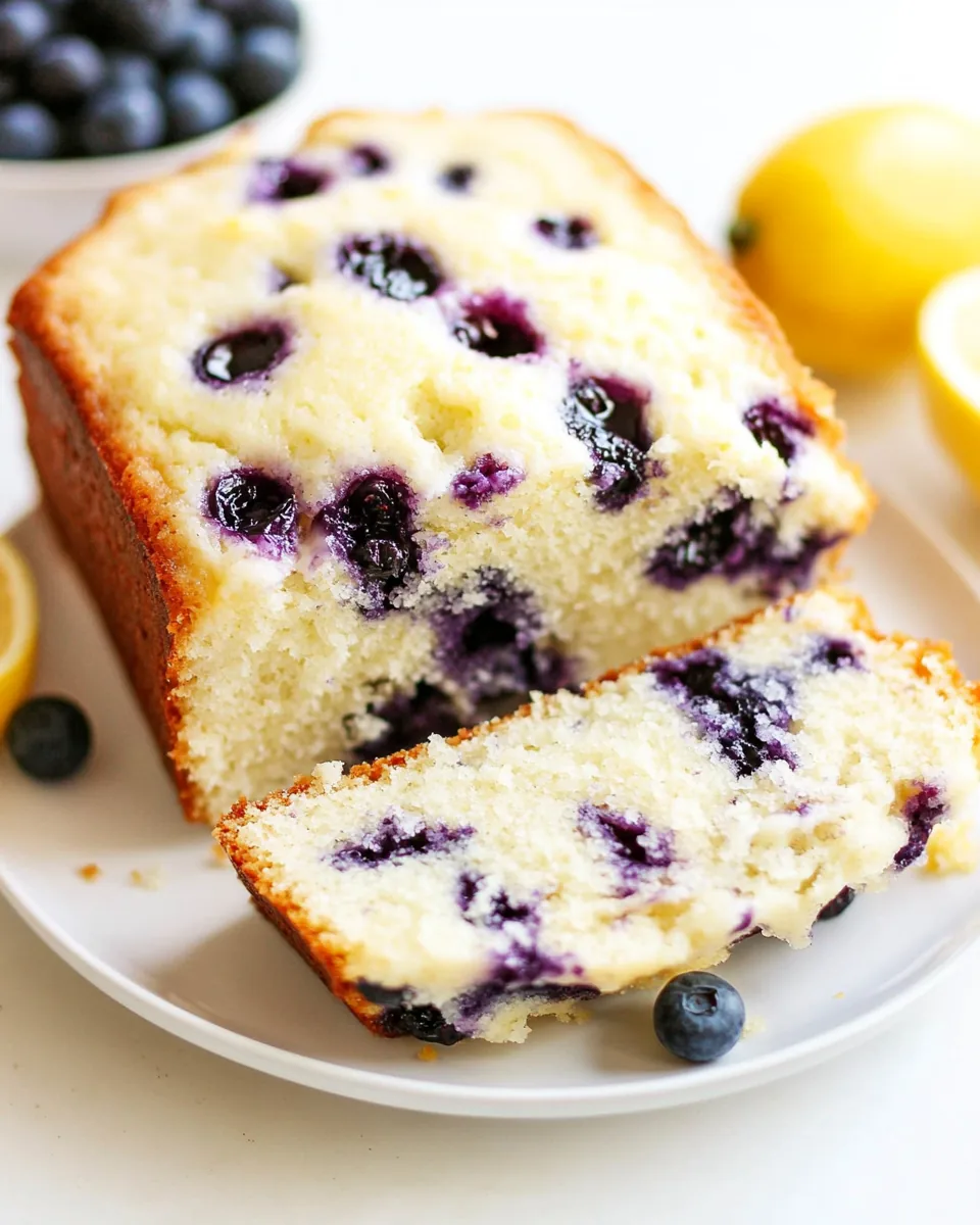 Blueberry Lemon Pound Cake