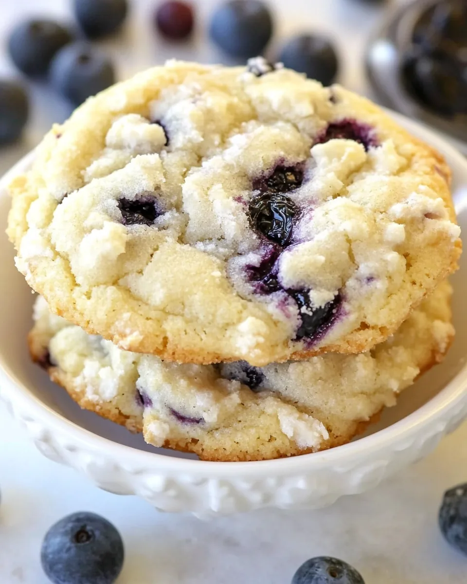 Blueberry Muffin Top Cookies