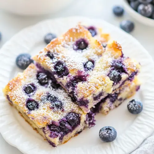 Blueberry Pancake Breakfast Squares