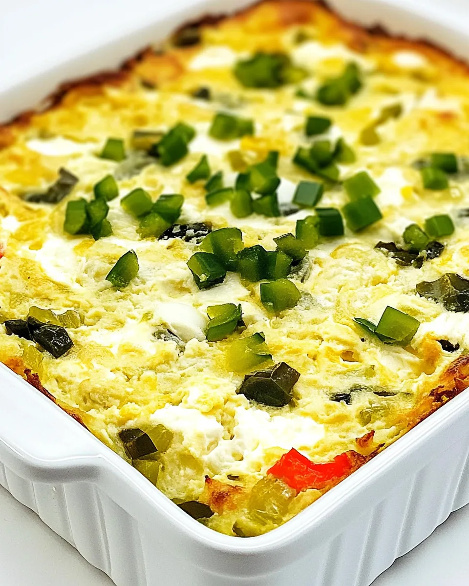 Bobbi’s Egg Casserole with Green Chiles