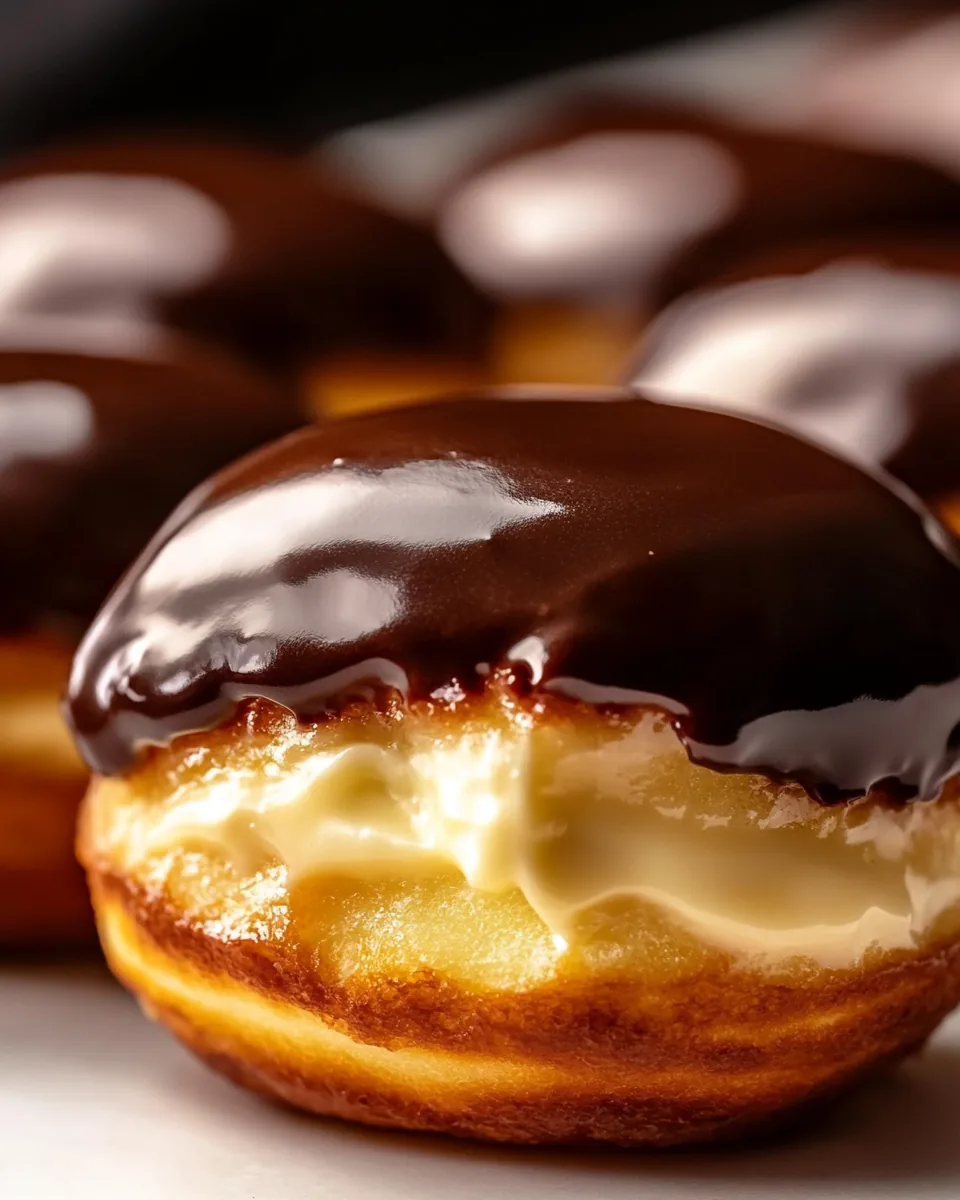 Boston Cream Doughnuts