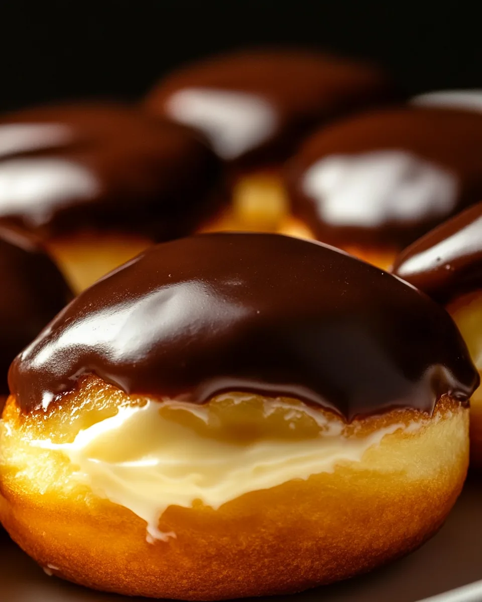 Boston Cream Doughnuts