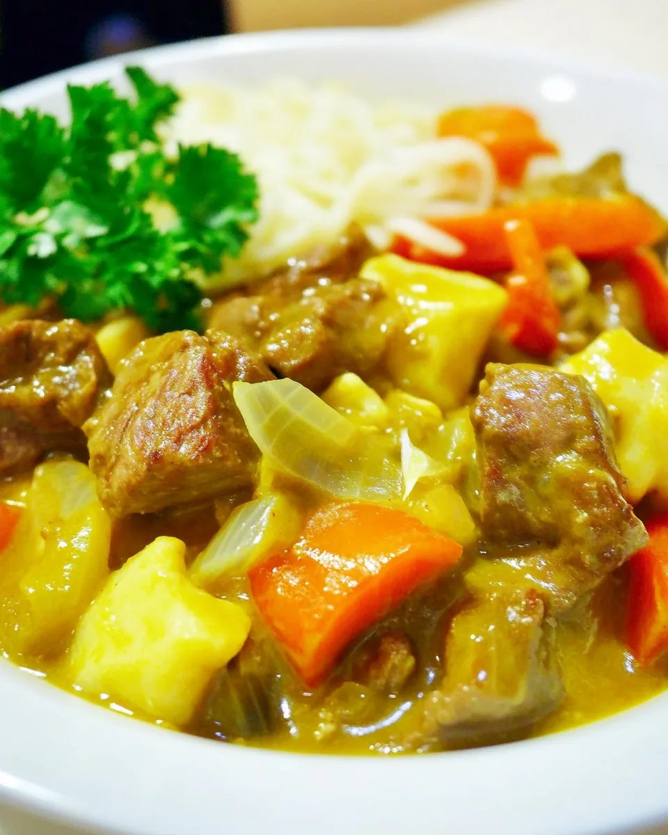 Braised Thai Green Goat Curry