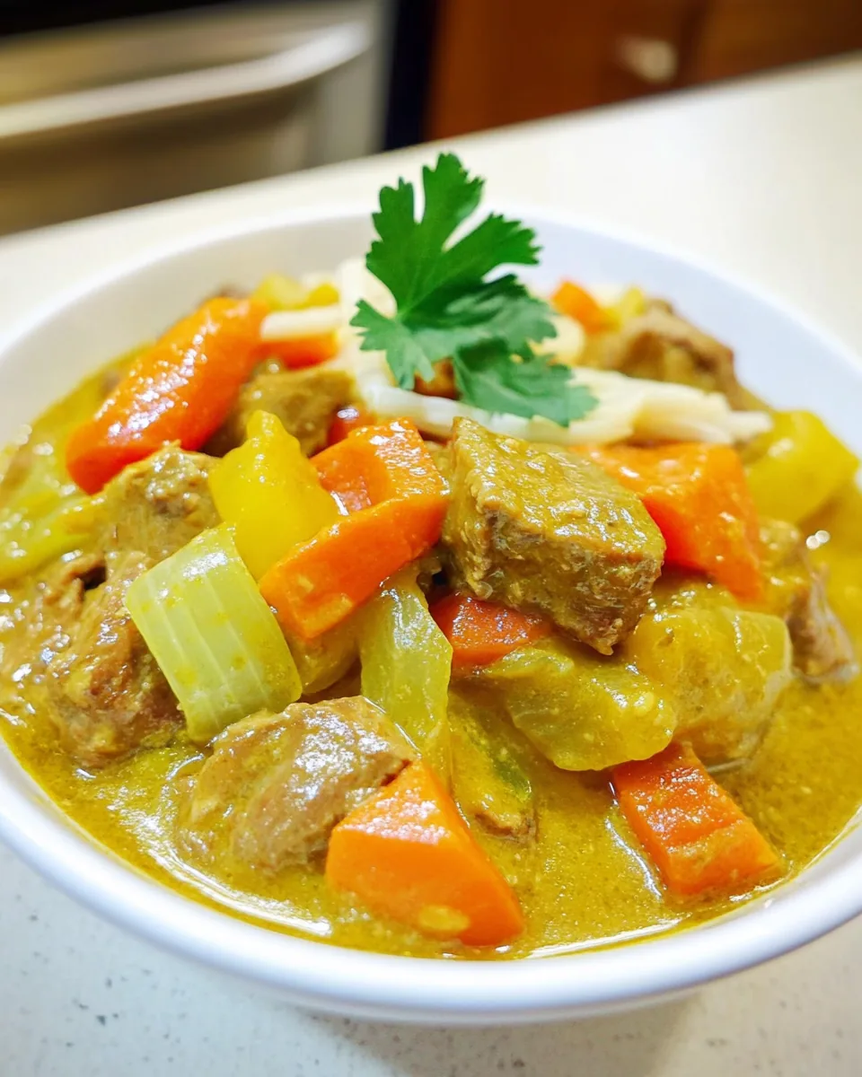 Braised Thai Green Goat Curry