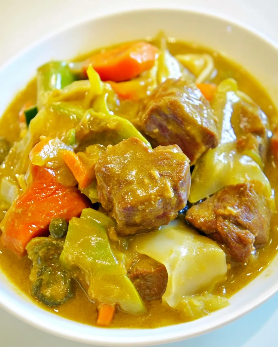 Braised Thai Green Goat Curry