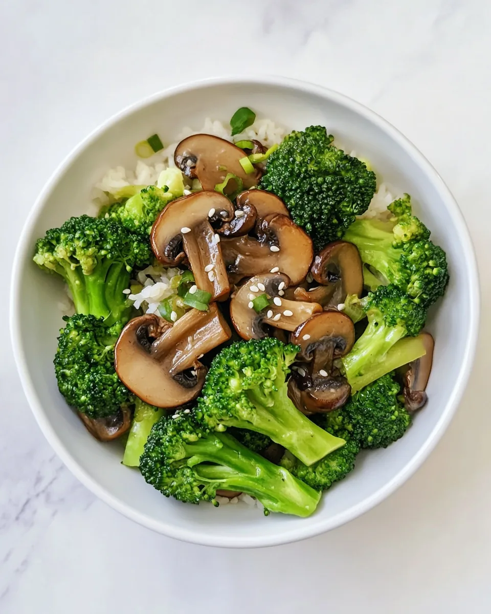 Broccoli and Mushroom Stir-Fry
