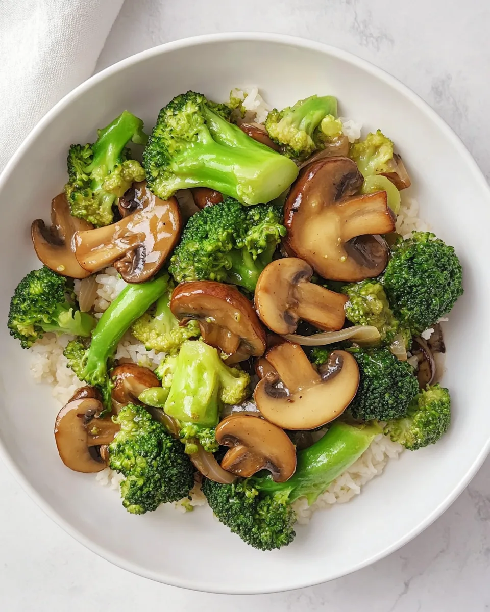 Broccoli and Mushroom Stir-Fry