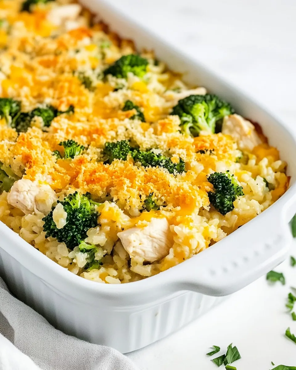 Broccoli and Rice Chicken Casserole