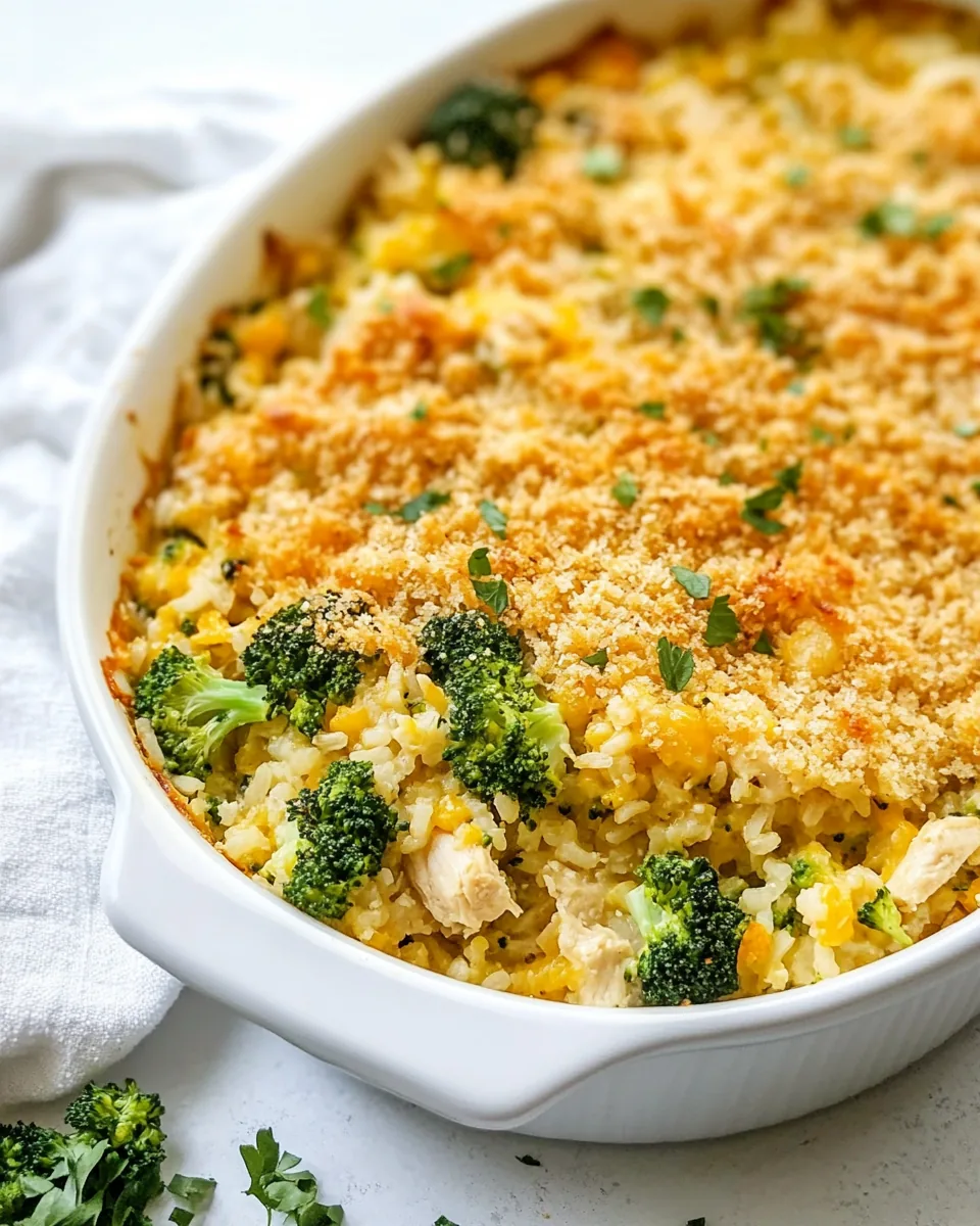 Broccoli and Rice Chicken Casserole
