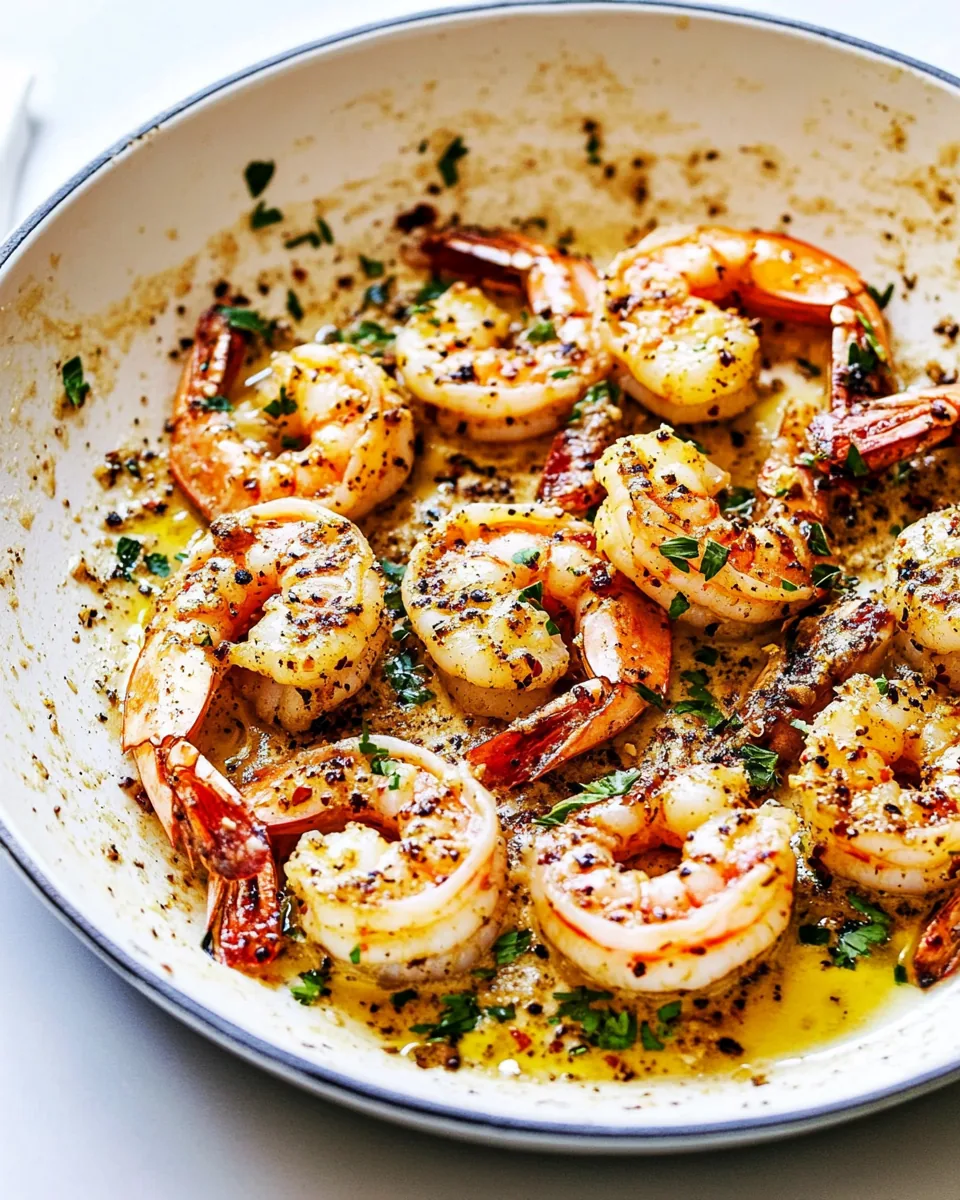 Brown Butter Spicy Garlic Shrimp