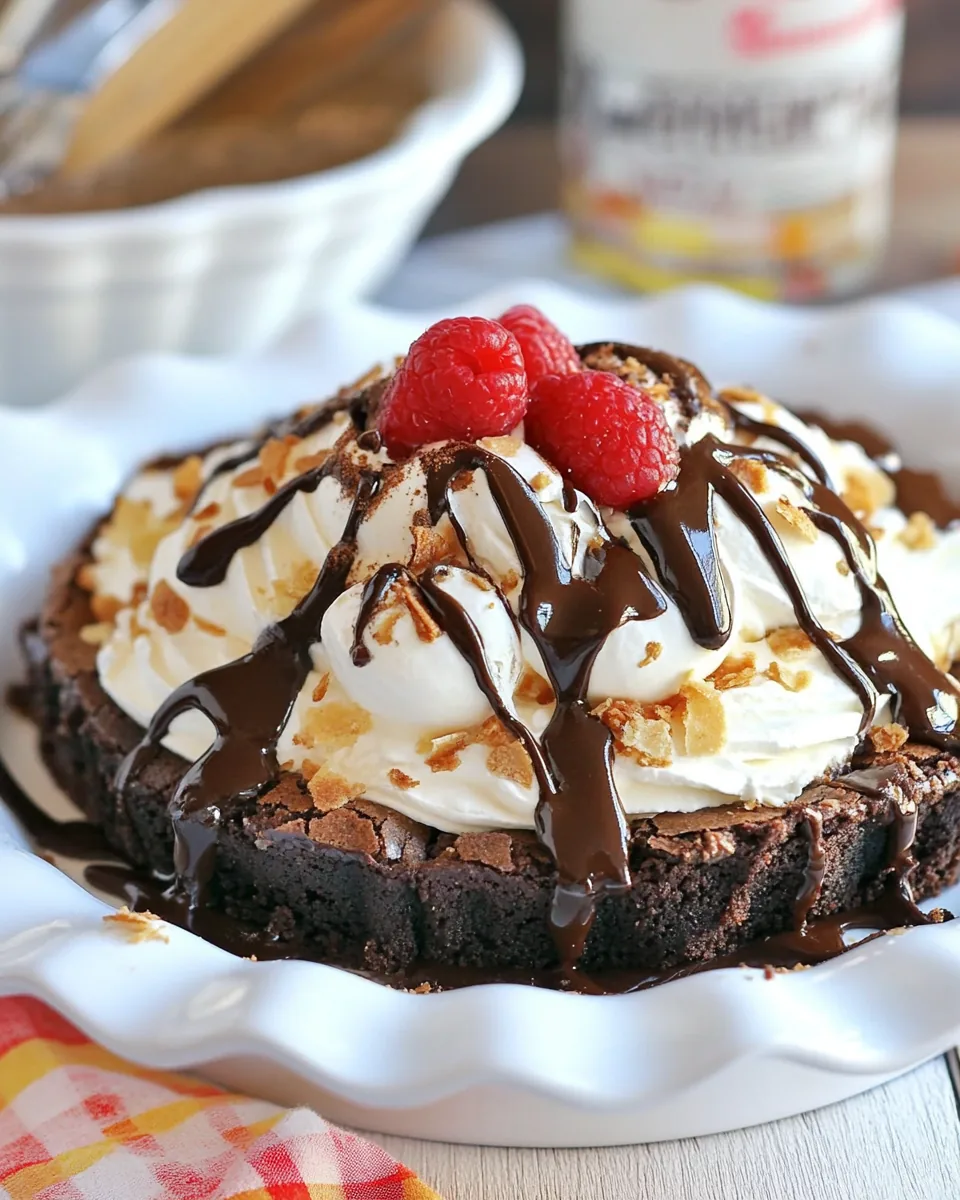 Brownie Sundae Pie