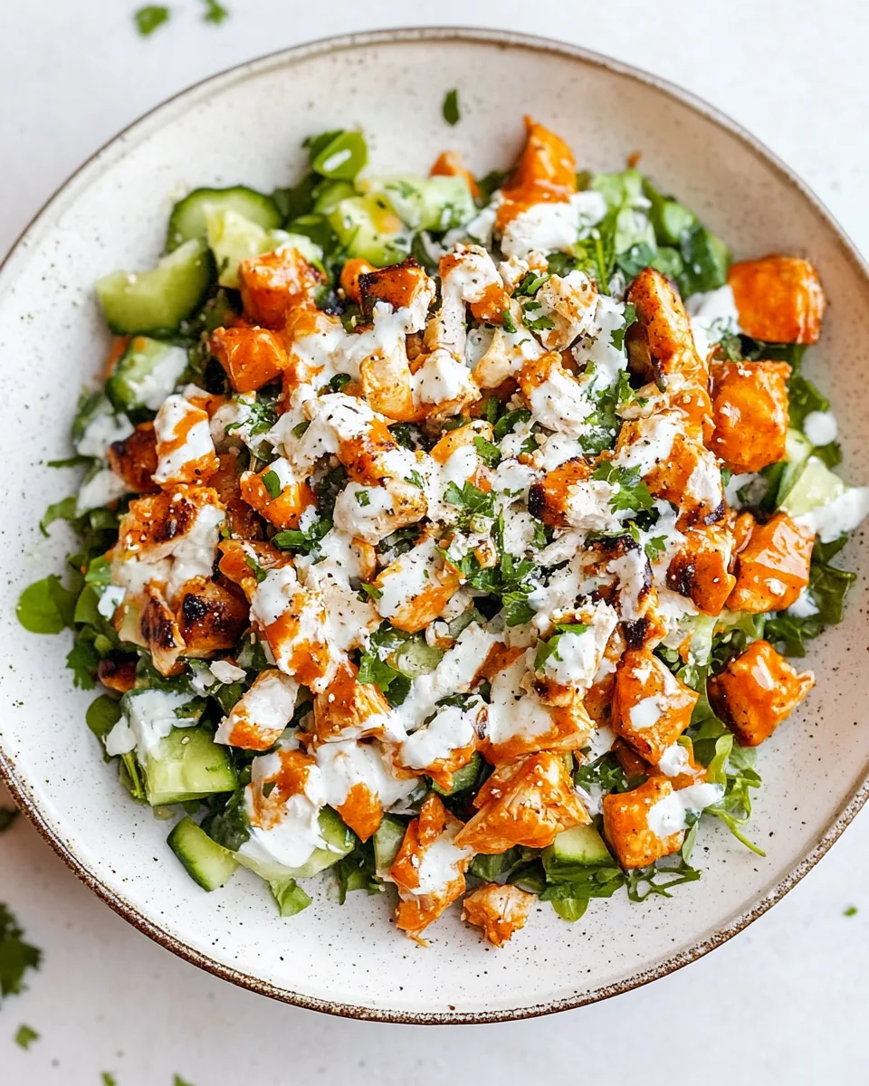 Buffalo Chicken Chopped Salad