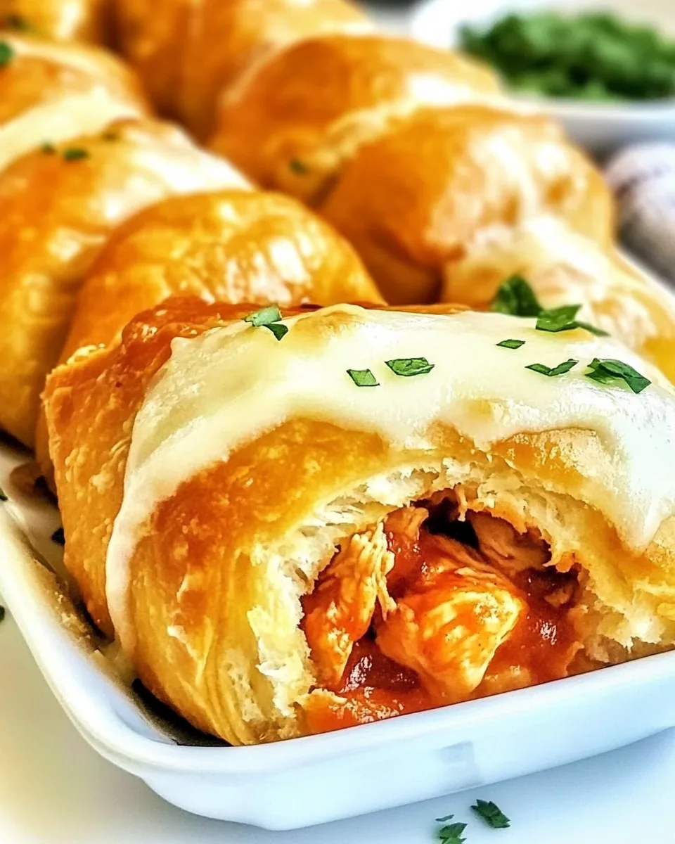 Buffalo Chicken Crescent Rolls