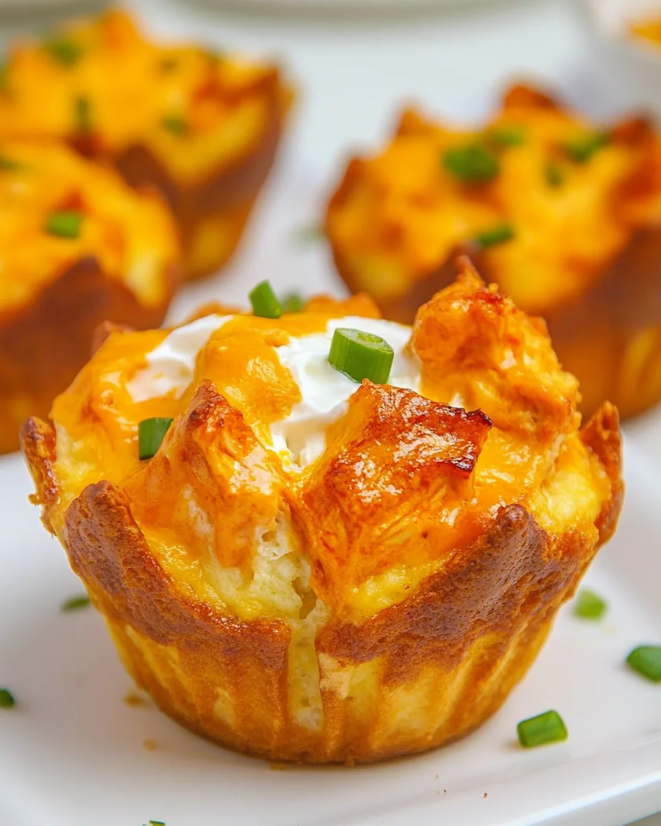 Buffalo Chicken Cupcakes