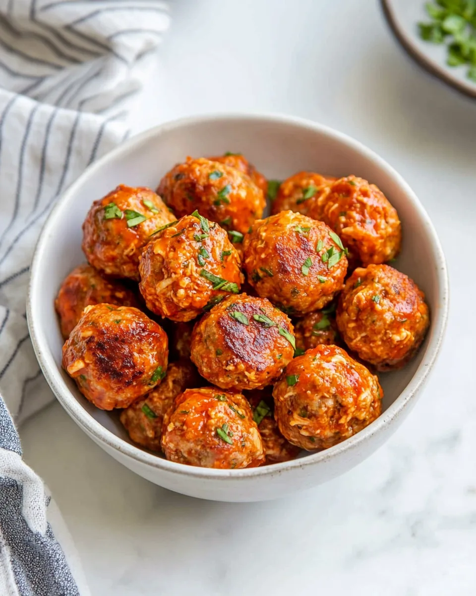 Buffalo Chicken Meatballs