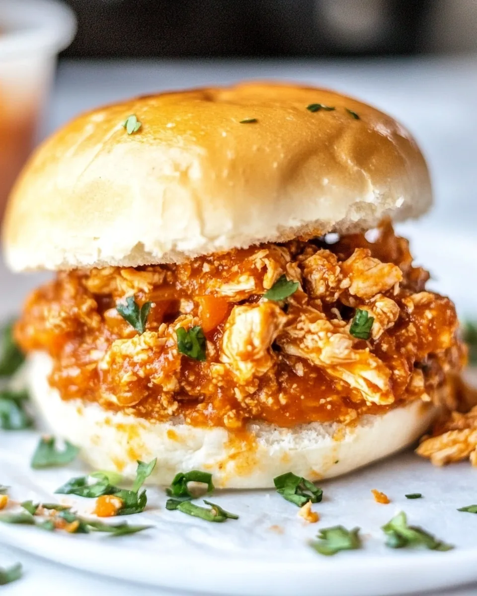 Buffalo Chicken Sloppy Joes