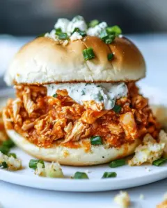 Buffalo Chicken Sloppy Joes
