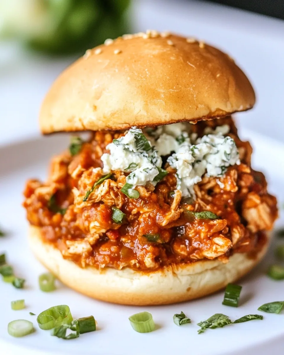 Buffalo Chicken Sloppy Joes