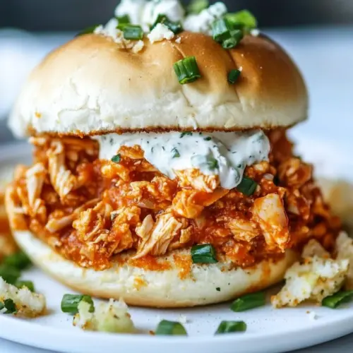 Buffalo Chicken Sloppy Joes