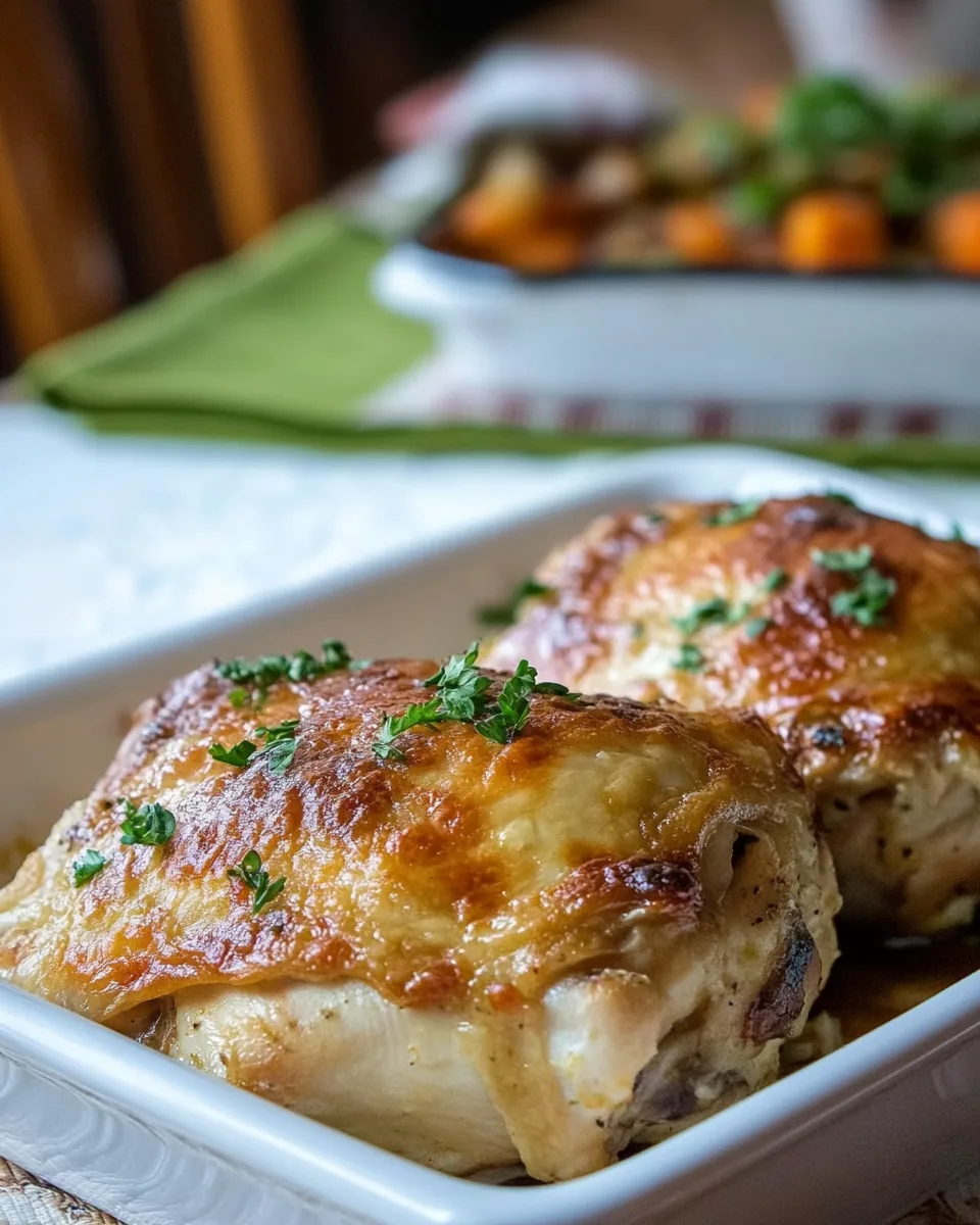 Caesar Chicken Thighs