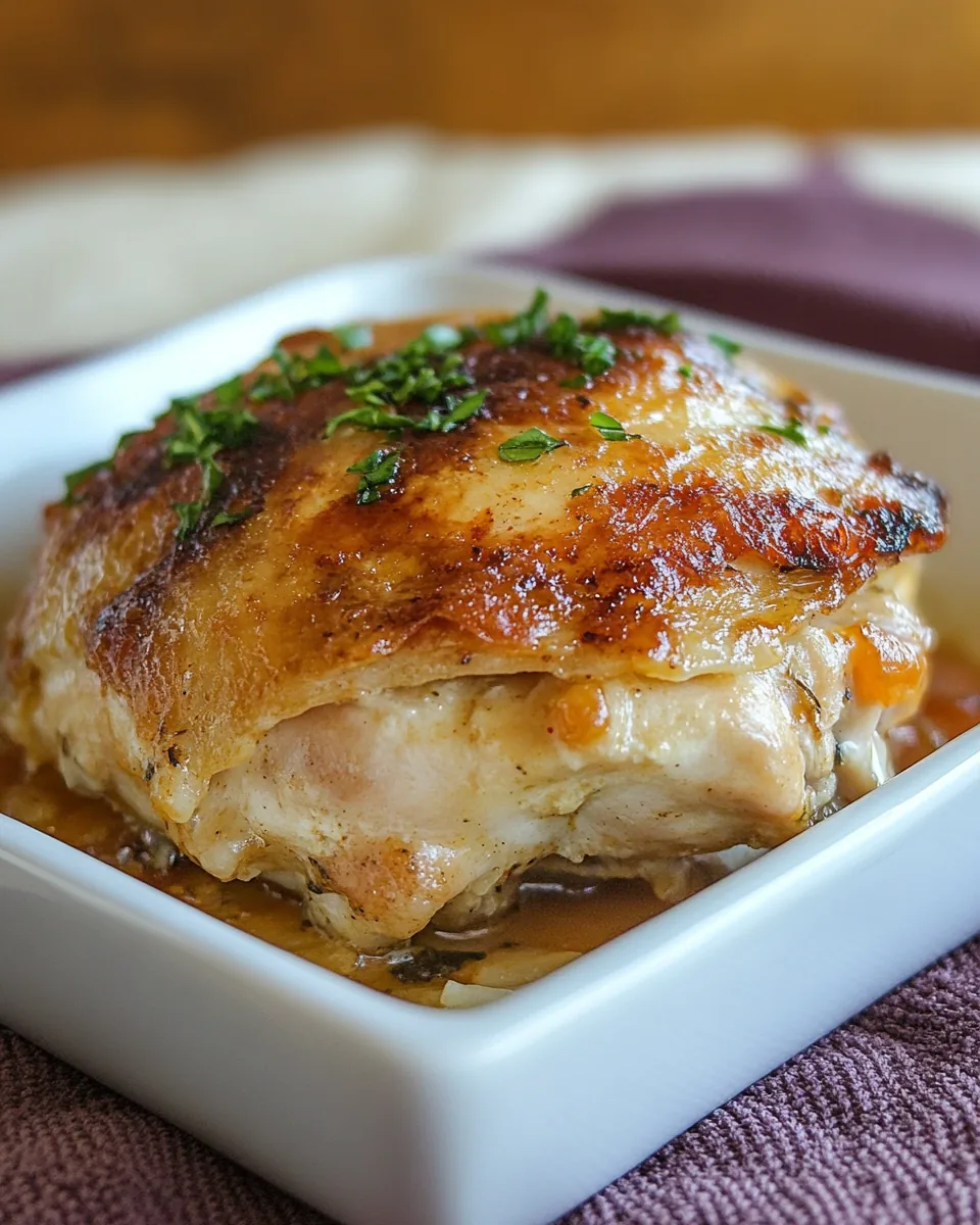 Caesar Chicken Thighs