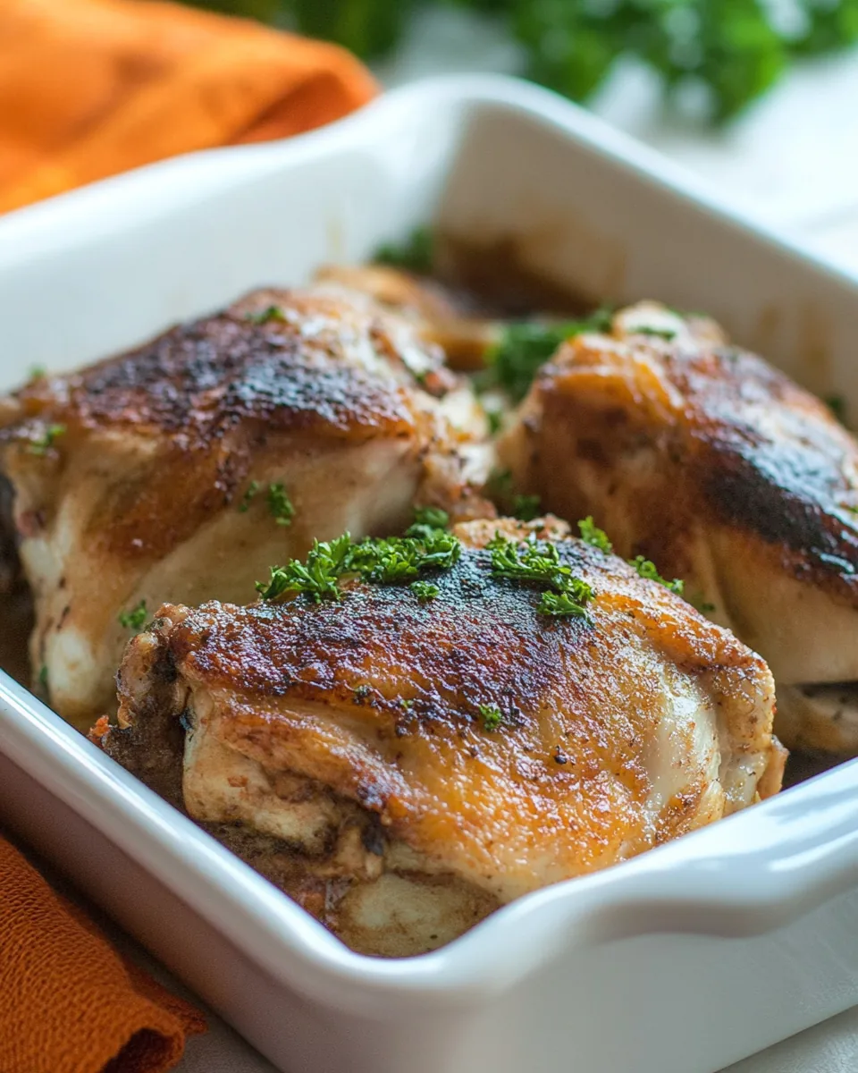 Caesar Chicken Thighs