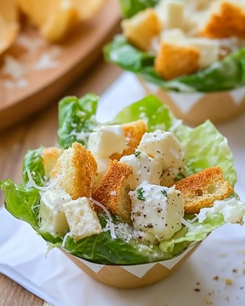 Caesar Salad Cups