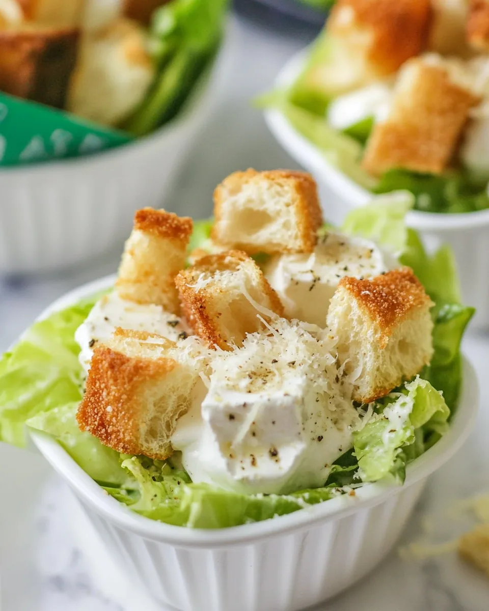 Caesar Salad Cups