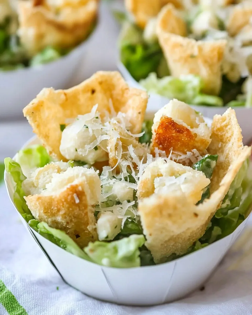 Caesar Salad Cups
