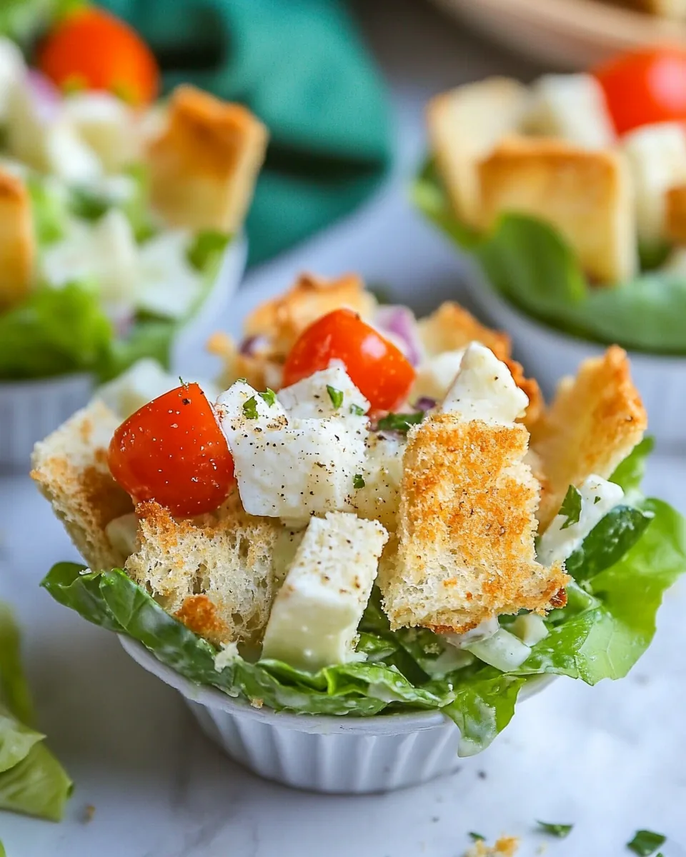 Caesar Salad Cups