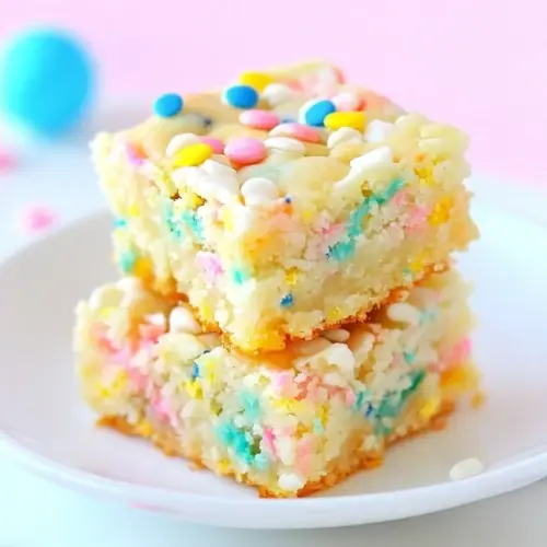 Cake Batter Blondies