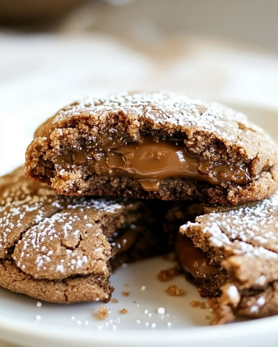 Caramel Filled Chocolate Sugar Cookies