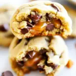 Caramel Stuffed Chocolate Chip Cookies